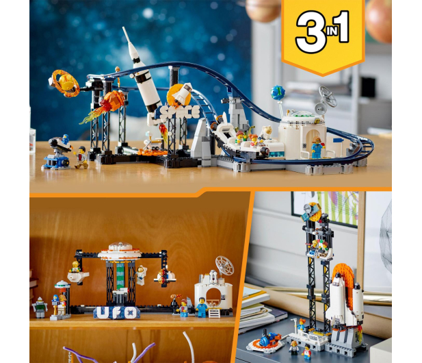 LEGO Creator 3 w 1 31142 Kosmiczna kolejka górska - 1159392 - zdjęcie 6